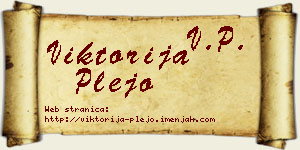 Viktorija Plejo vizit kartica